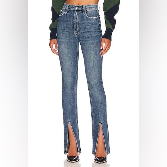Women's Blue High-Waisted Jeans - Picture 1 of 6